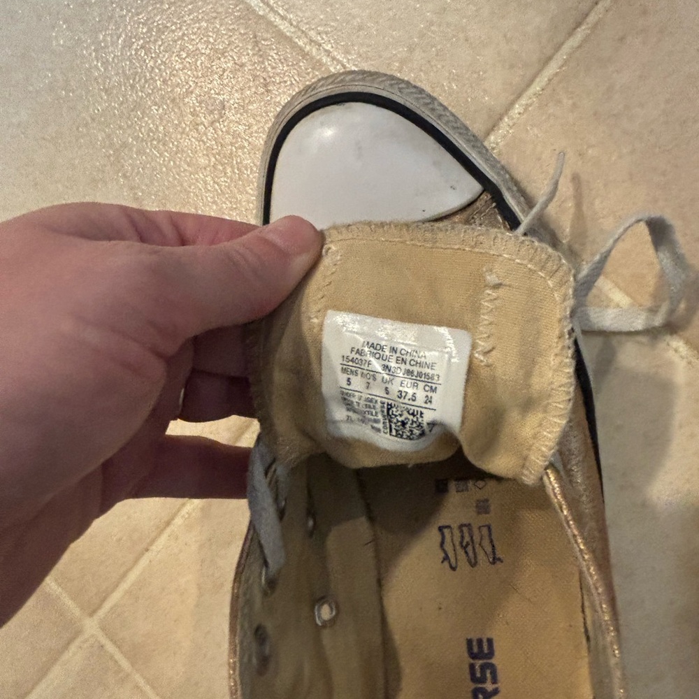 Converse Beige and White Women's Shoes